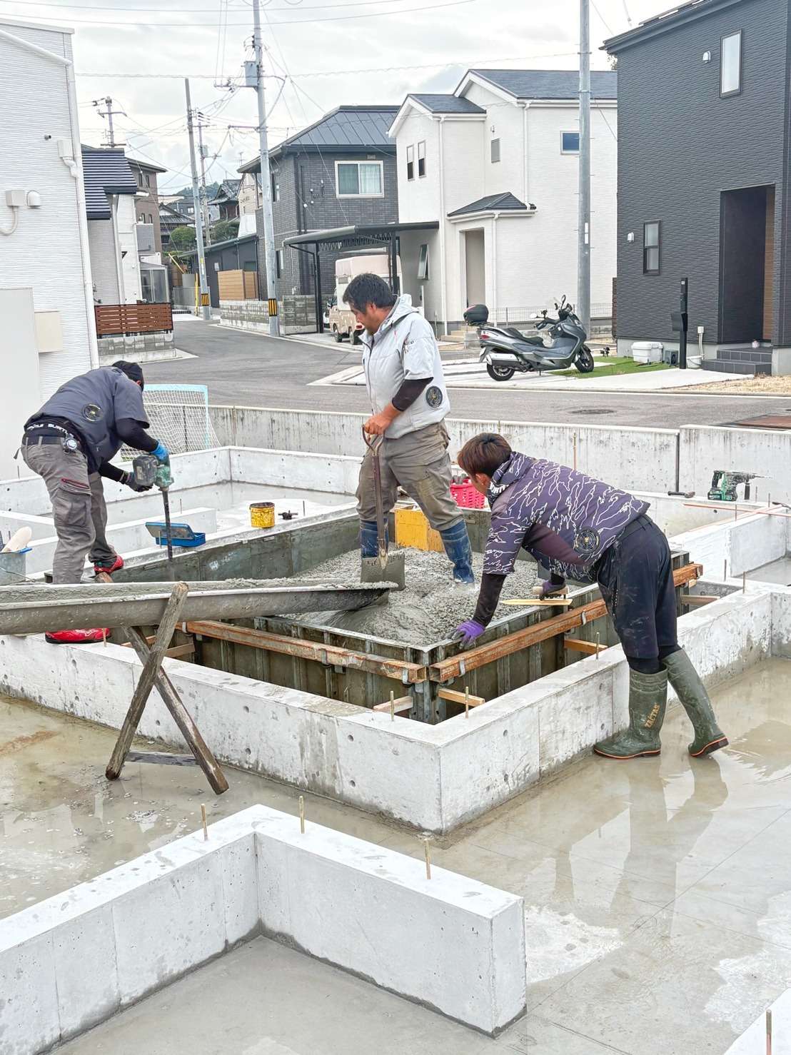 基礎工事、ここまで進みました！